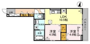 アヴァンス八潮Bの物件間取画像